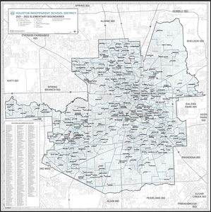 2024 HISD - Houston ISD Wall Map