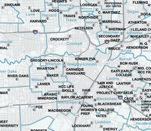 2024 HISD - Houston ISD Wall Map