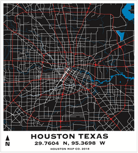 Houston Maps Decorative Series - Houston Map Company