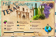 Texas Hill Country & Wine Wall Map - Houston Map Company