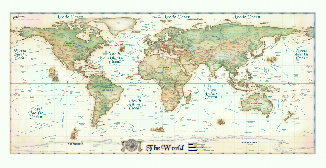 World Relief Map