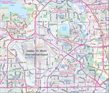 Dallas Wall Map - Houston Map Company