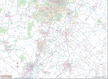 Austin Wall Map - Houston Map Company