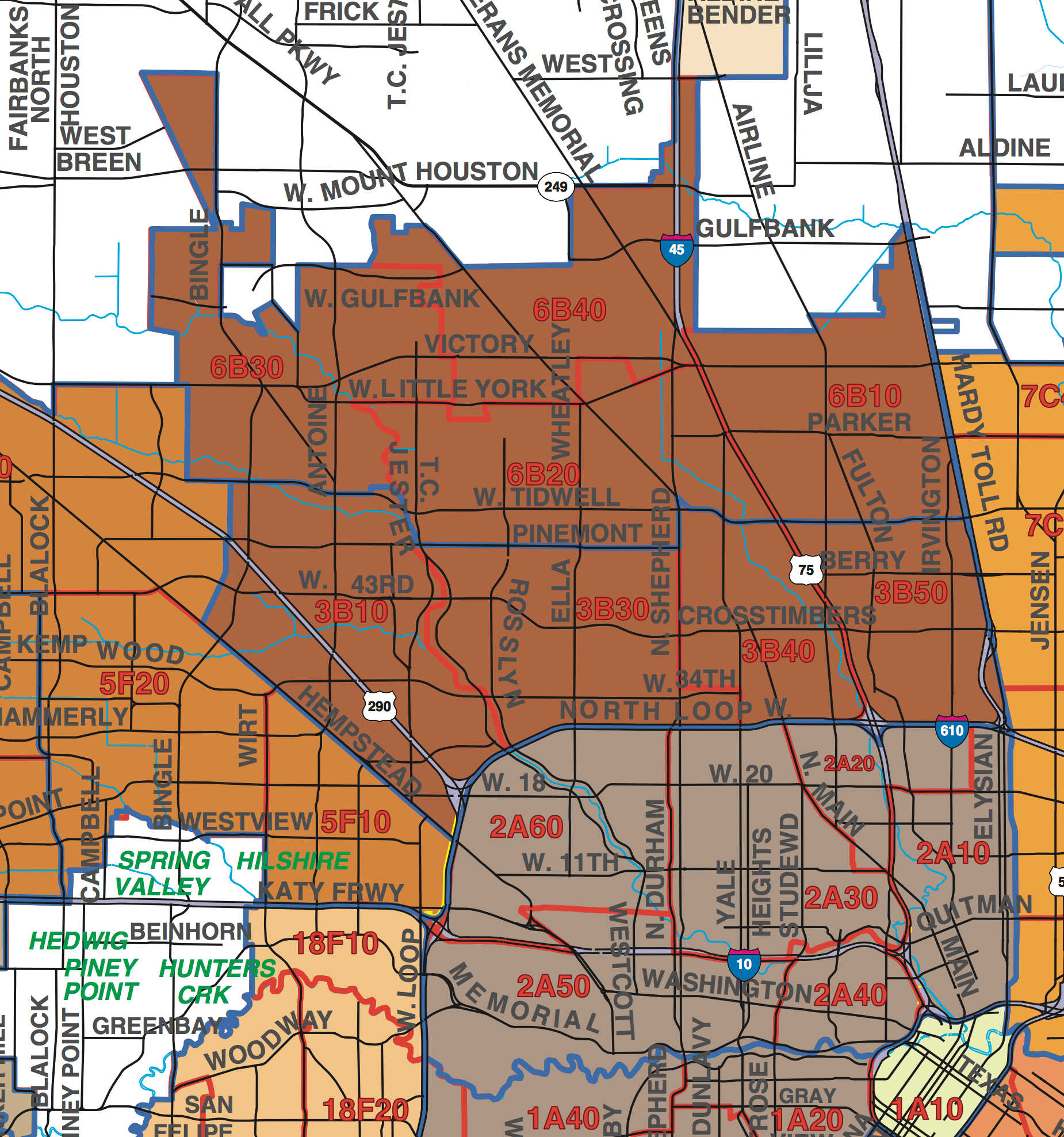 Houston Police Beat Map – Houston Map Company