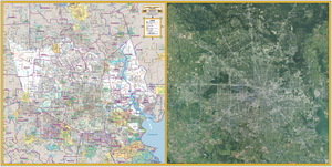 Harris County - School Districts - Double View - Houston Map Company