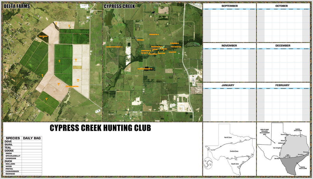 Hunting Property Map + - Houston Map Company