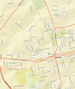 Brenham Texas Mini-Map - Houston Map Company