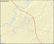 Navasota Texas Mini-Map - Houston Map Company