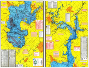 Lake Livingston Fishing Map - Houston Map Company