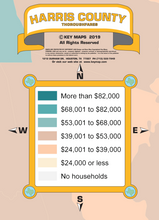 Houston Area Income Map 2019 - Houston Map Company
