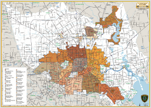 Houston Police Beat Map - Houston Map Company