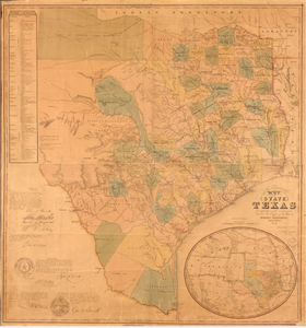 State of Texas Map - Houston Map Company