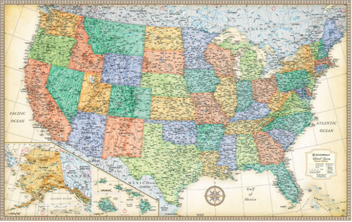 Rand McNally United States Map