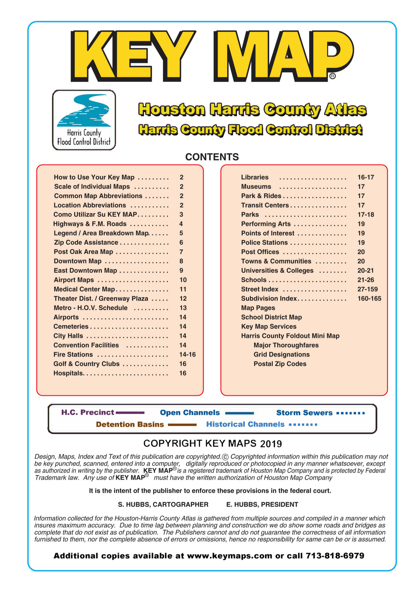 Harris County Flood Control Map 2019 Atlas Houston Map Company