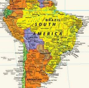 Turner Contemporary U.S. Wall Map