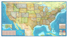 USA Political Wall Map - Houston Map Company