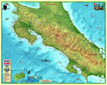 Costa Rica Wall Map - Houston Map Company