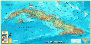 Cuba Wall Map - Houston Map Company