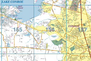 Montgomery County Wall Maps - Houston Map Company