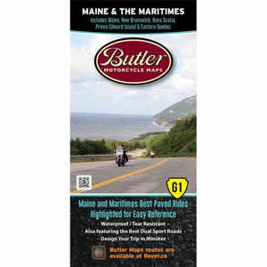 Maine and the Maritimes Folding Map - Butler - Houston Map Company