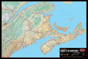 Maine and the Maritimes Folding Map - Butler - Houston Map Company