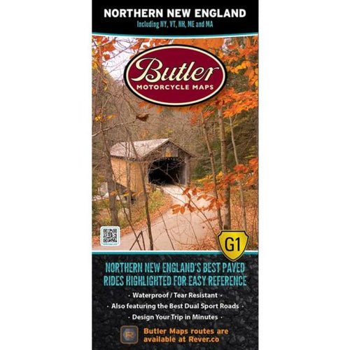 Northern New England Folding Map - Butler - Houston Map Company