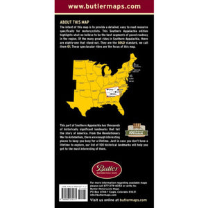 Southern Appalachia (AL, TN, NC, SC, GA) Folding Map - Butler - Houston Map Company