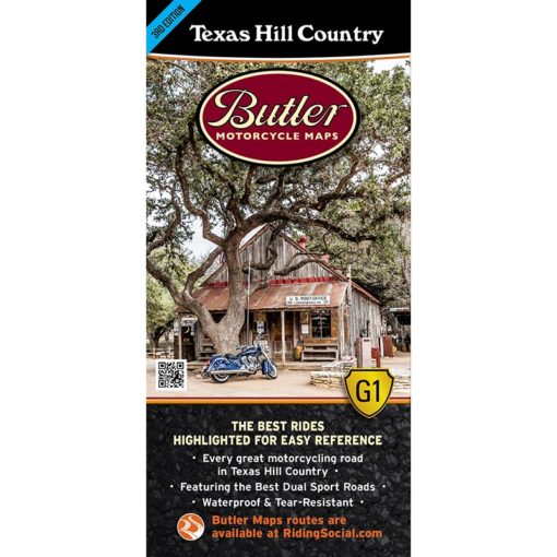 Texas Hill Country Folding Map - Butler - Houston Map Company