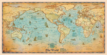 Antique World Wall Map
