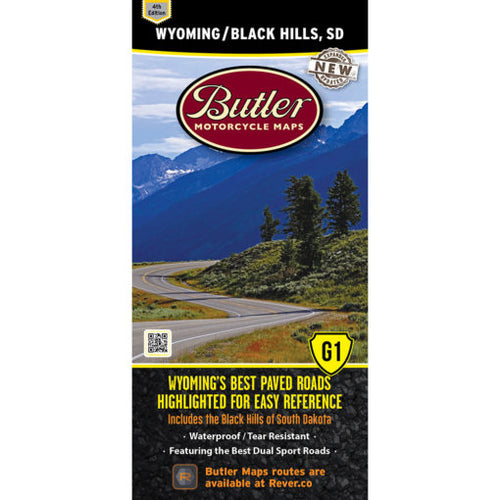 Wyoming and the Black Hills of South Dakota - Butler - Houston Map Company